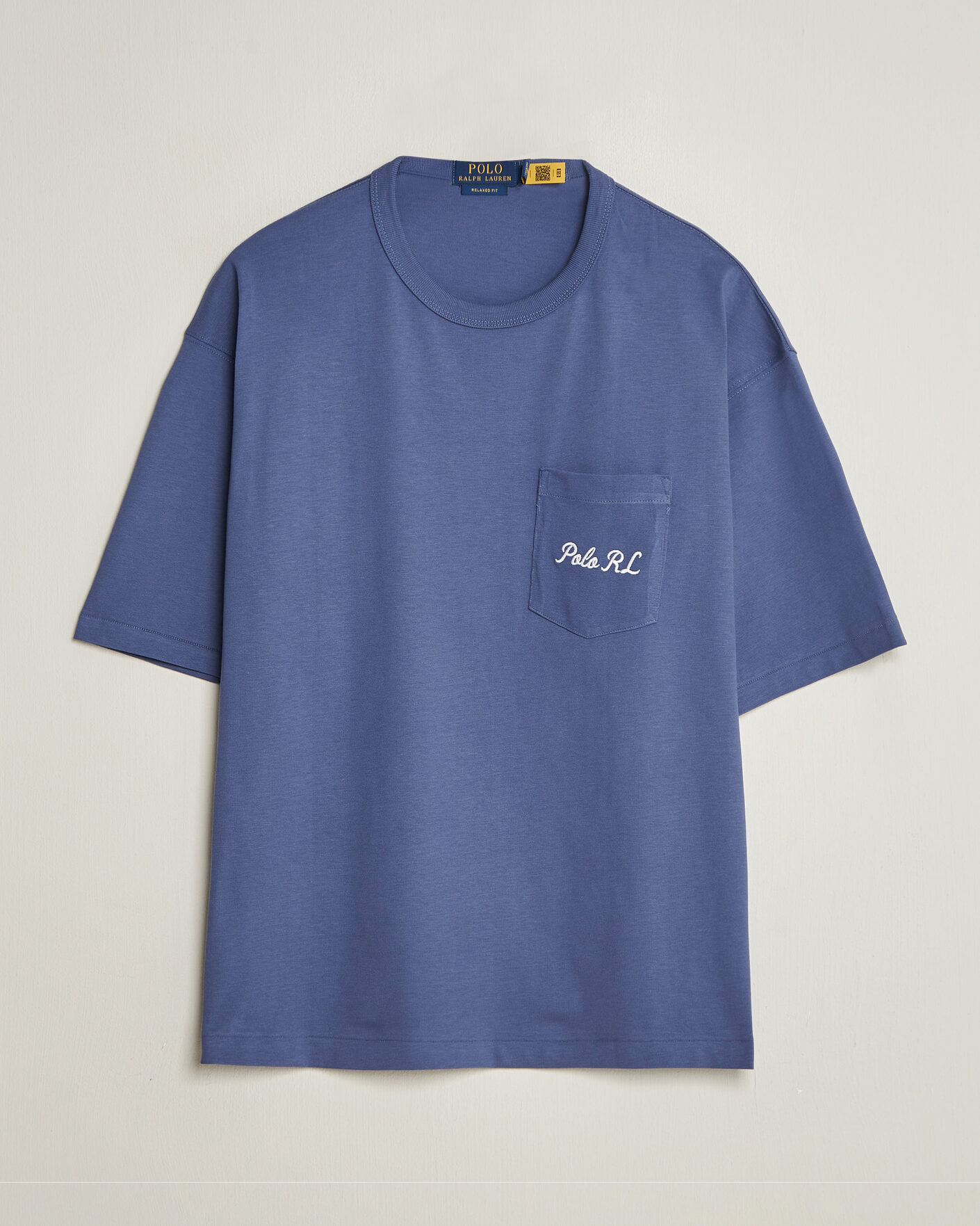 Men | T-Shirts | Polo Ralph Lauren | Back Print Bear Pocket Tee Classic Blue