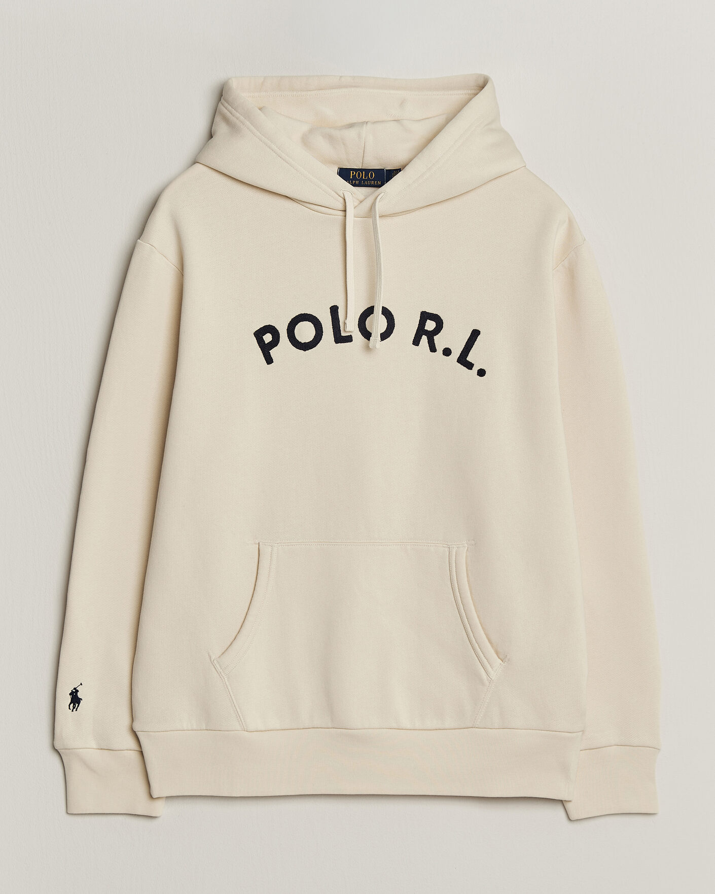 Men | Sweaters & Knitwear | Polo Ralph Lauren | Cotton Chest Logo Hood Andover Cream