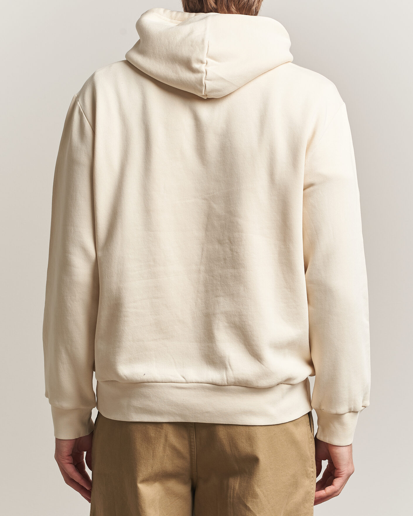 Men | Sweaters & Knitwear | Polo Ralph Lauren | Cotton Chest Logo Hood Andover Cream