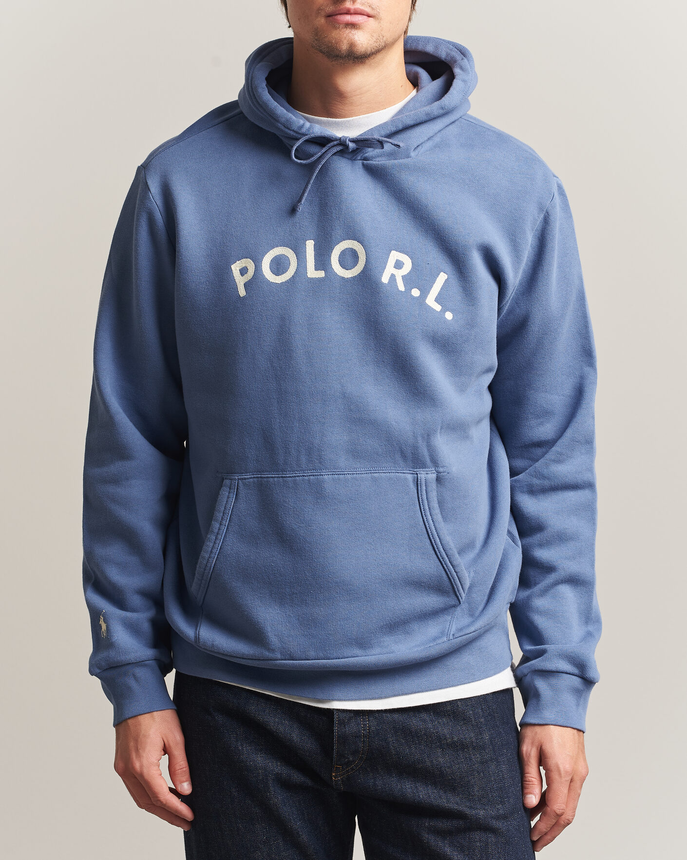 Men | Sweaters & Knitwear | Polo Ralph Lauren | Cotton Chest Logo Hood Carson Blue