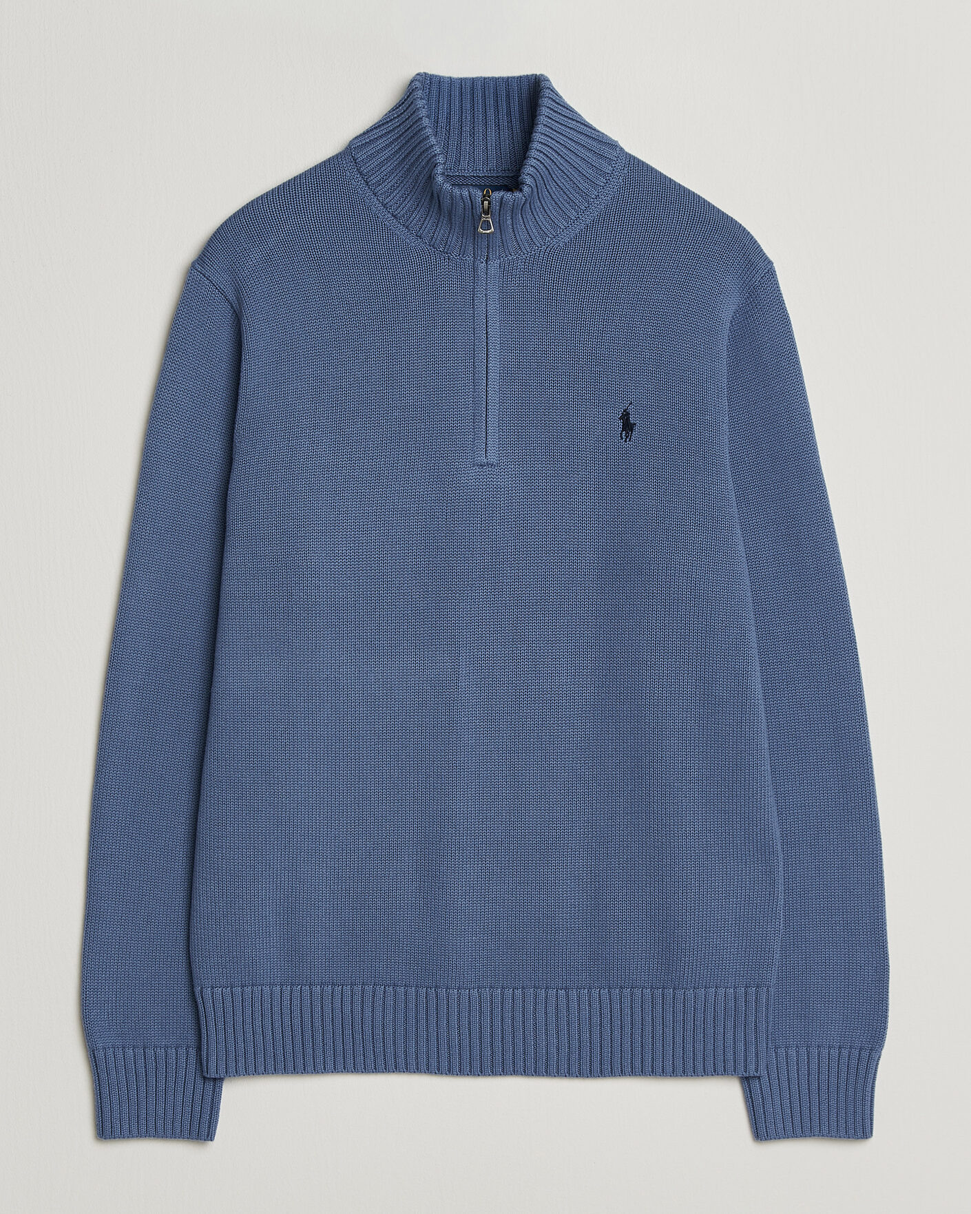 Men | Sweaters & Knitwear | Polo Ralph Lauren | Cotton Half Zip Carson Blue