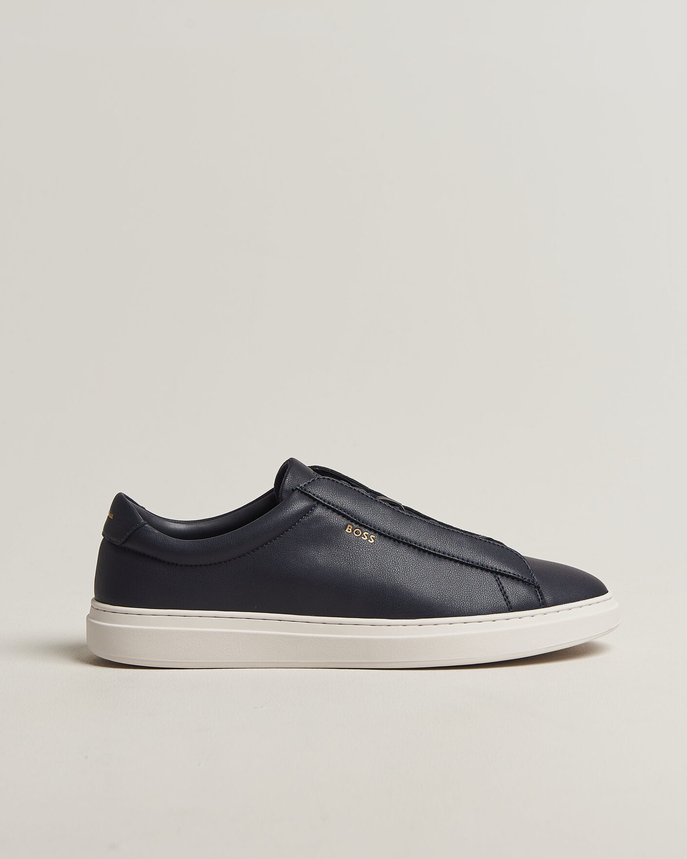 Men | Sneakers | BOSS BLACK | Kieran Leather Sneaker Dark Blue