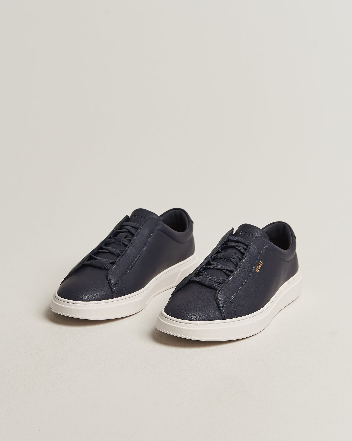 Men | Sneakers | BOSS BLACK | Kieran Leather Sneaker Dark Blue