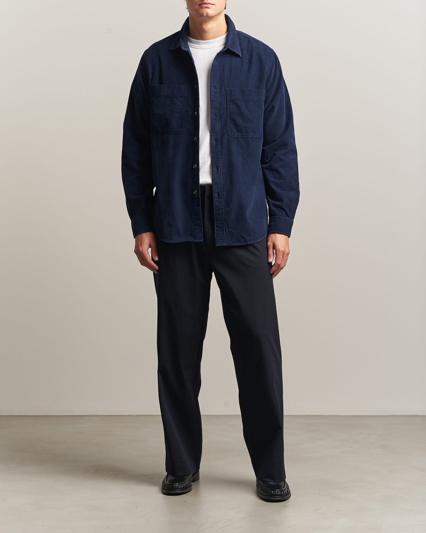 Men | Shirts | PS Paul Smith | Casual Fit Corduroy Shirt Navy