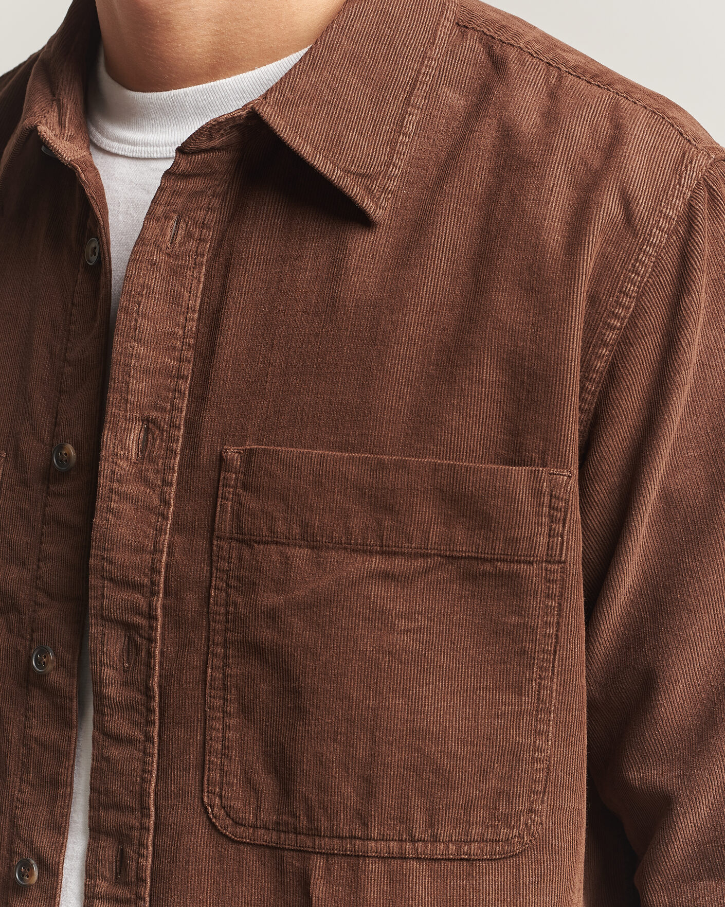 Men | Shirts | PS Paul Smith | Casual Fit Corduroy Shirt Brown