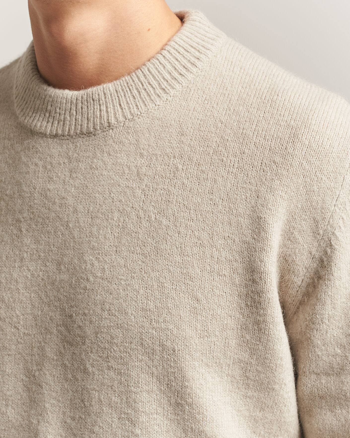 Men | Sweaters & Knitwear | Sunflower | Moon Alpaca Sweater Pebble