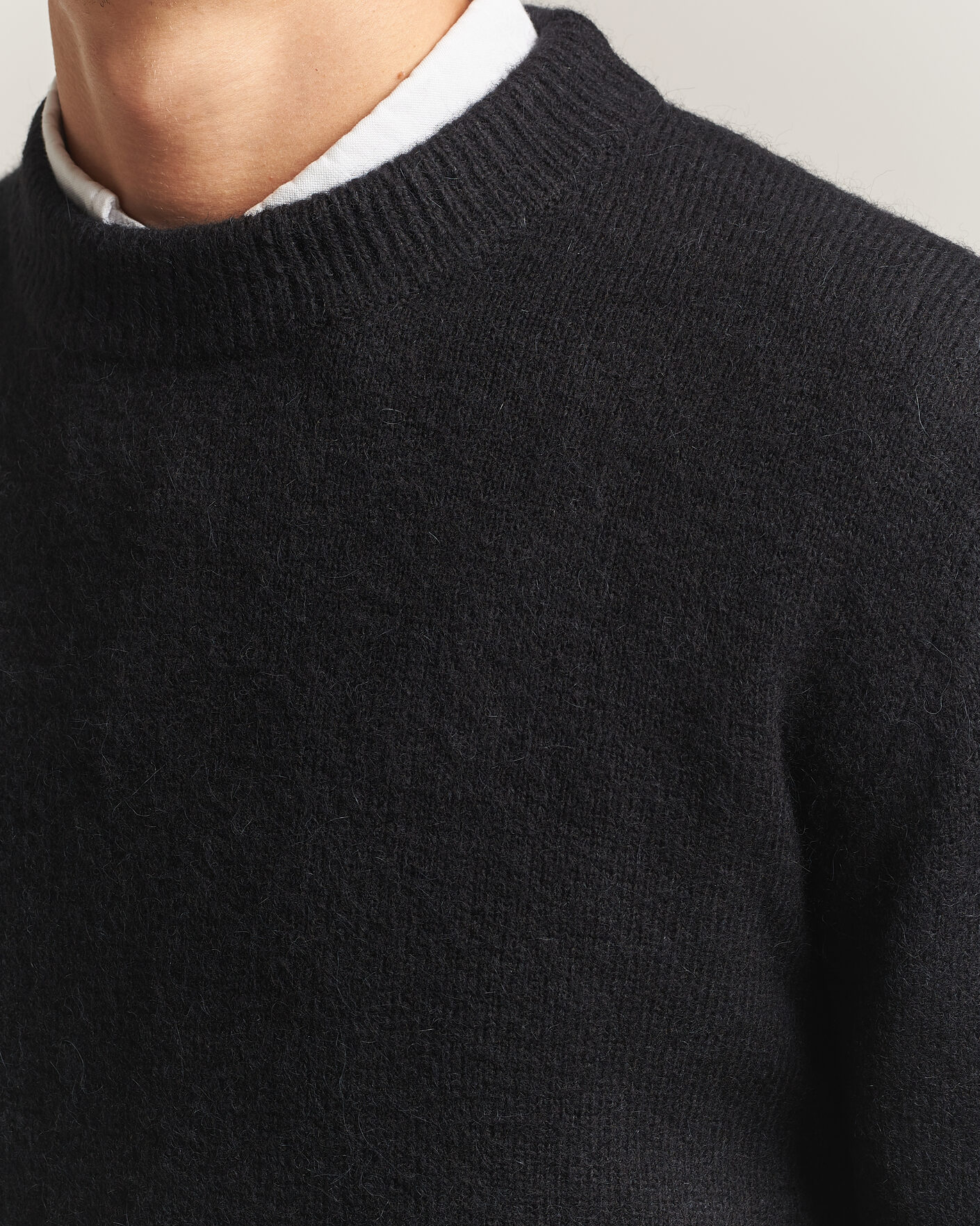 Men | Sweaters & Knitwear | Sunflower | Moon Alpaca Sweater Black