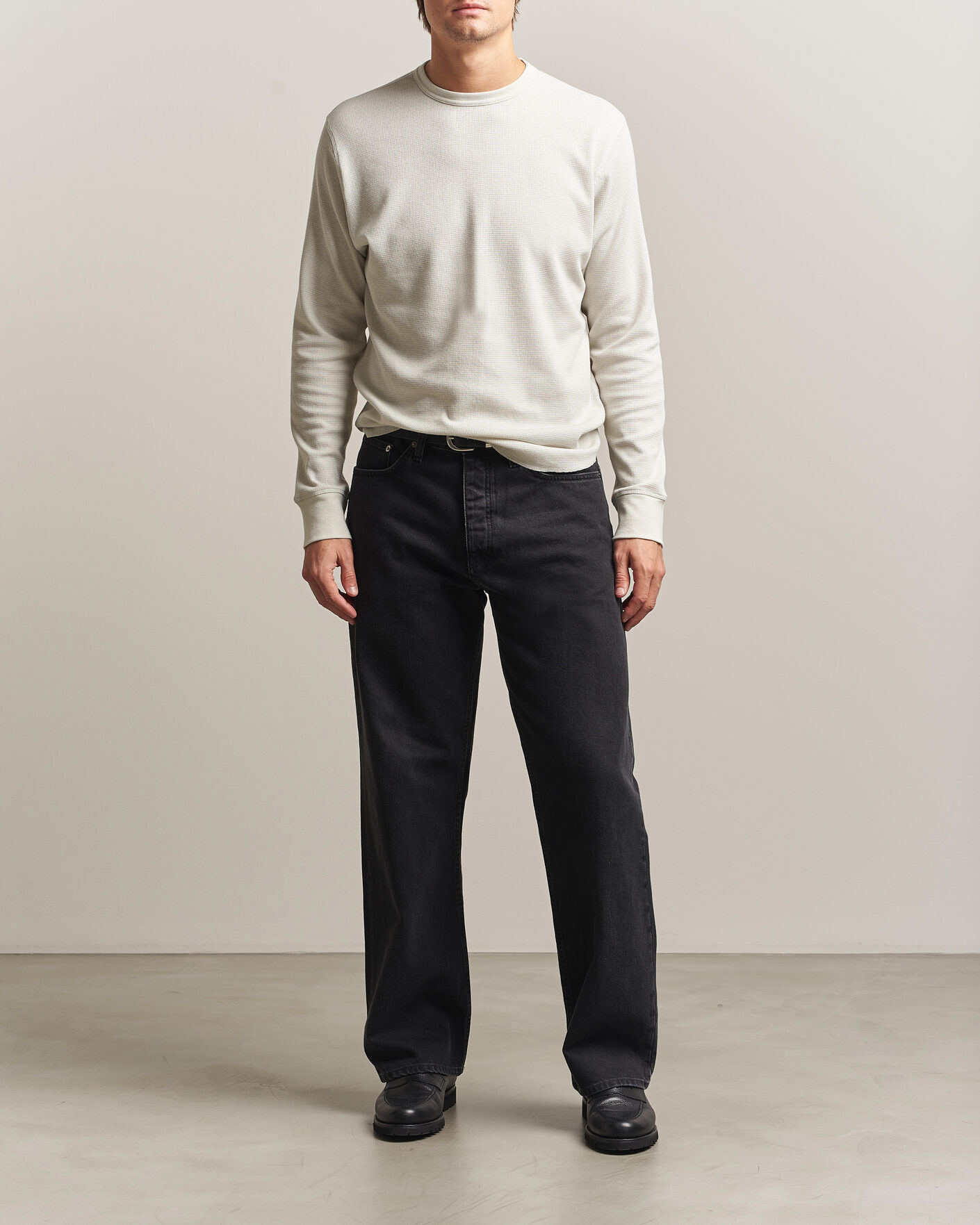 Men | T-Shirts | Sunflower | Wool Waffle Long Sleeve T-Shirt Kit White