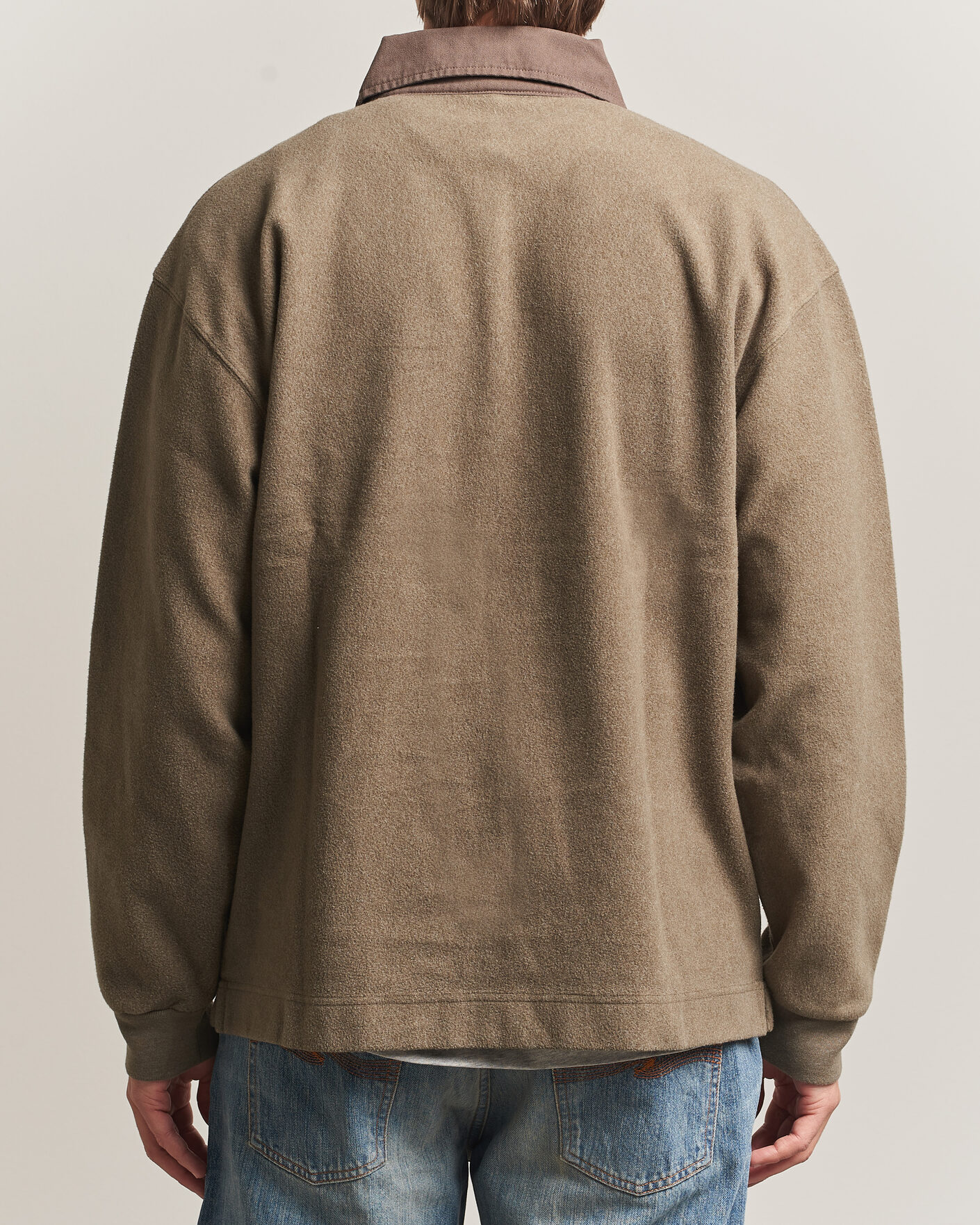 Men | Sweaters & Knitwear | Forét | Herb Brushed Rugby Washed Brown