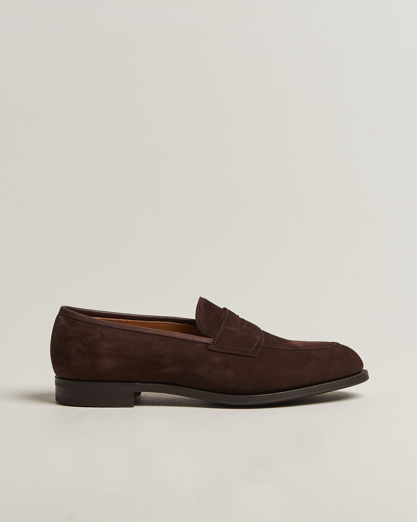 Men | Loafers | Edward Green | Piccadilly Penny Loafer Mink Suede