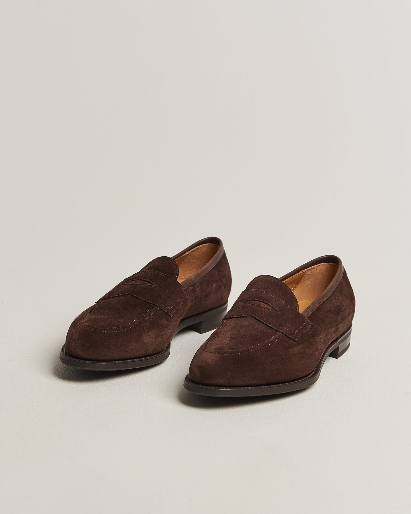 Men | Loafers | Edward Green | Piccadilly Penny Loafer Mink Suede