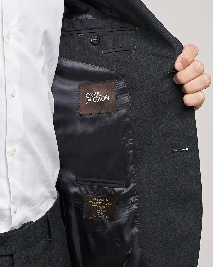 Men | Suits | Oscar Jacobson | Edmund Suit Super 120's Wool Grey