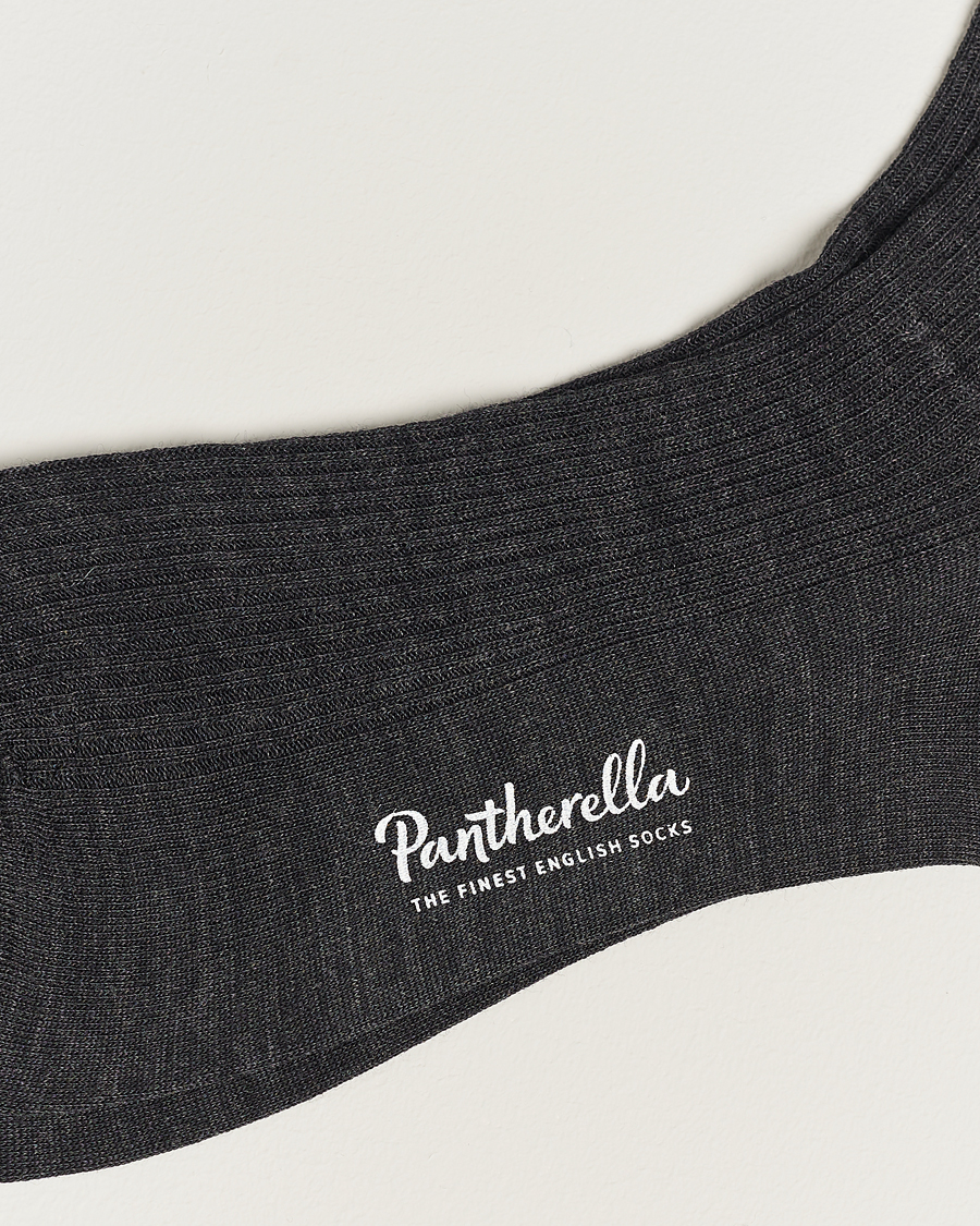 Men | Best of British | Pantherella | 3-Pack Naish Merino/Nylon Sock Charcoal
