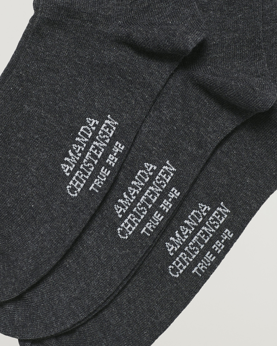 Men | Underwear & Socks | Amanda Christensen | 9-Pack True Cotton Socks Antrachite Melange