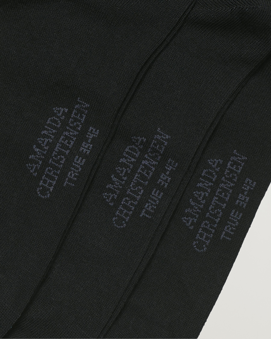 Men | Underwear & Socks | Amanda Christensen | 9-Pack True Cotton Socks Black