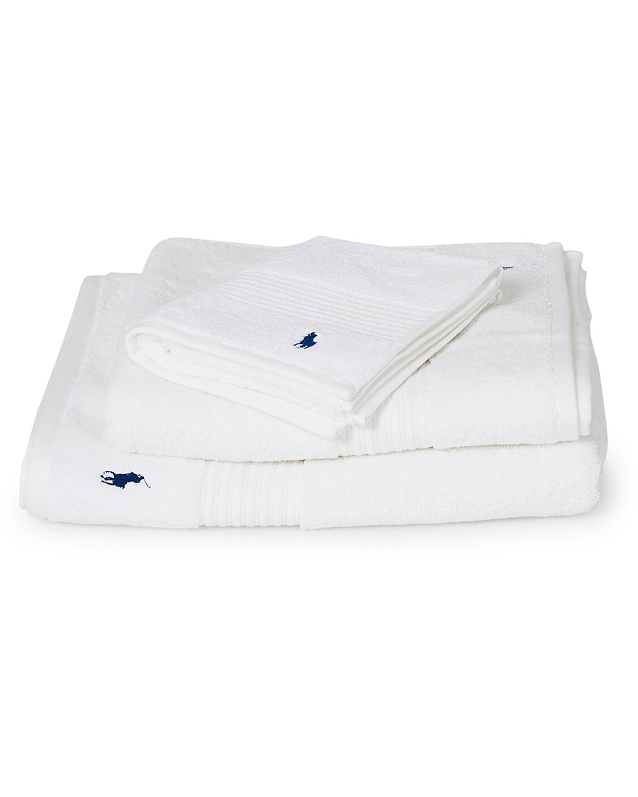 Men |  | Ralph Lauren Home | Polo Player 3-Pack Towels White