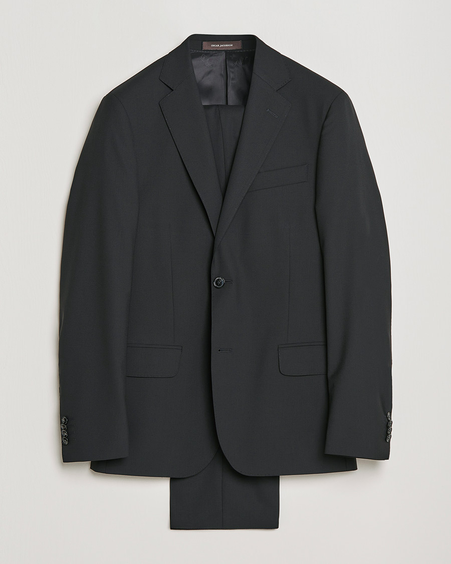 Men | Suits | Oscar Jacobson | Edmund Suit Super 120's Wool Black
