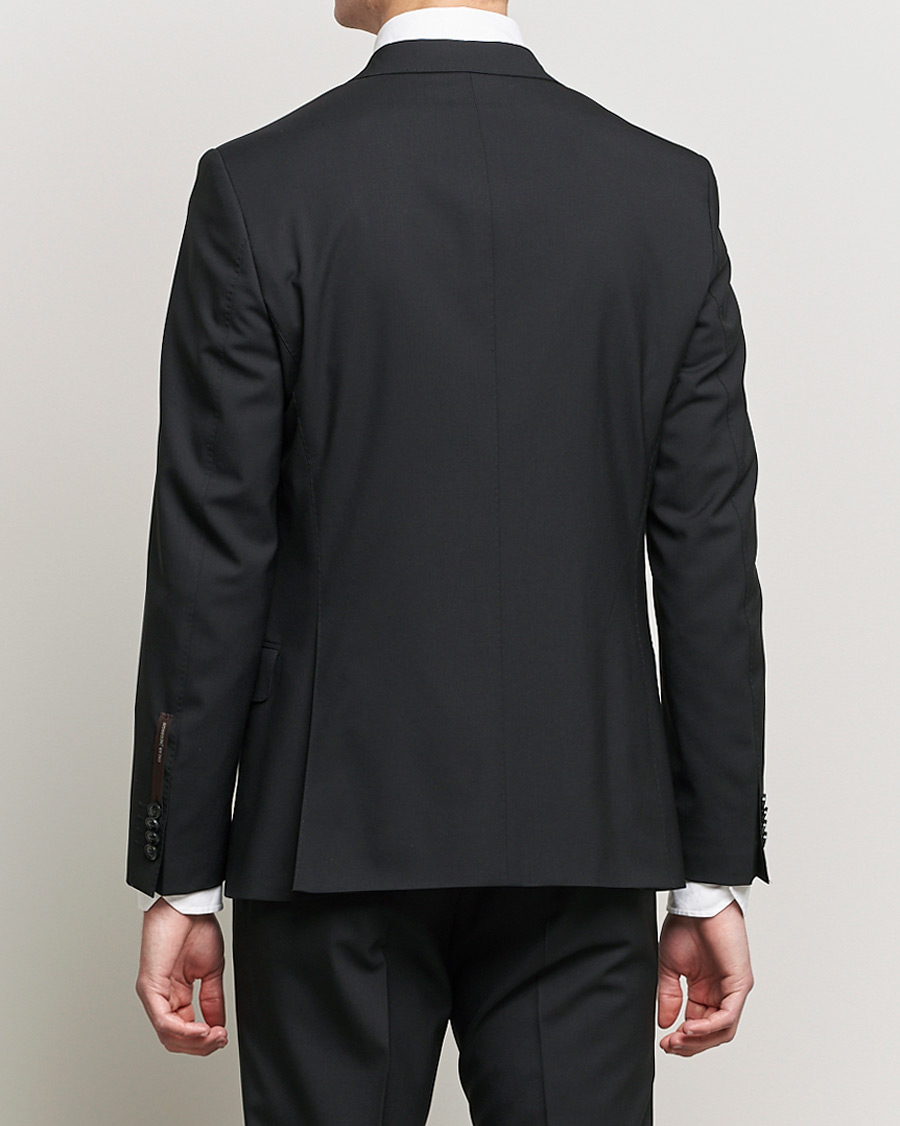 Men | Suits | Oscar Jacobson | Edmund Wool Suit Black