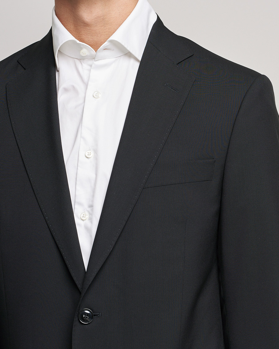 Men | Suits | Oscar Jacobson | Edmund Suit Super 120's Wool Black