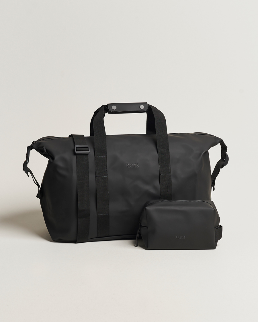Men | Bags | RAINS | Hilo Weekendbag & Washbag Black