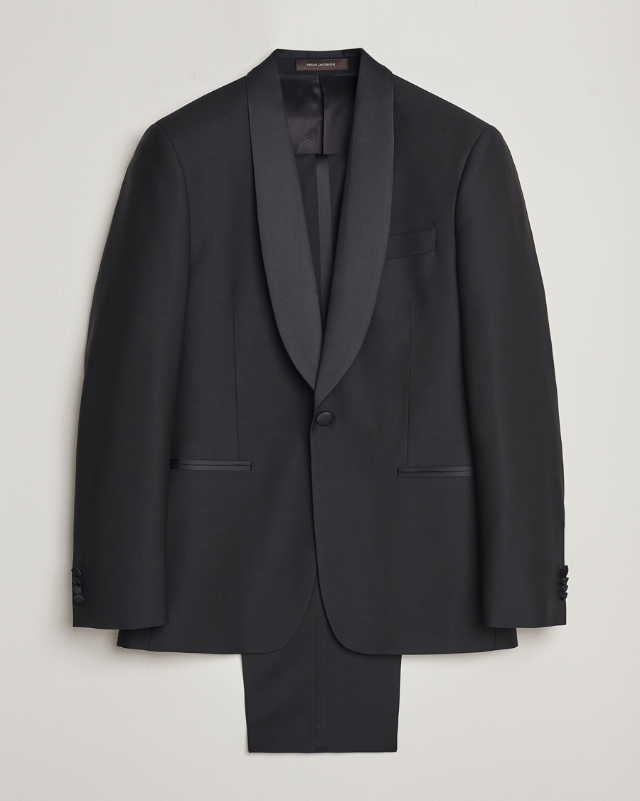Men | Tuxedos | Oscar Jacobson | Figaro/Denz Straight Wool Tuxedo Suit Black