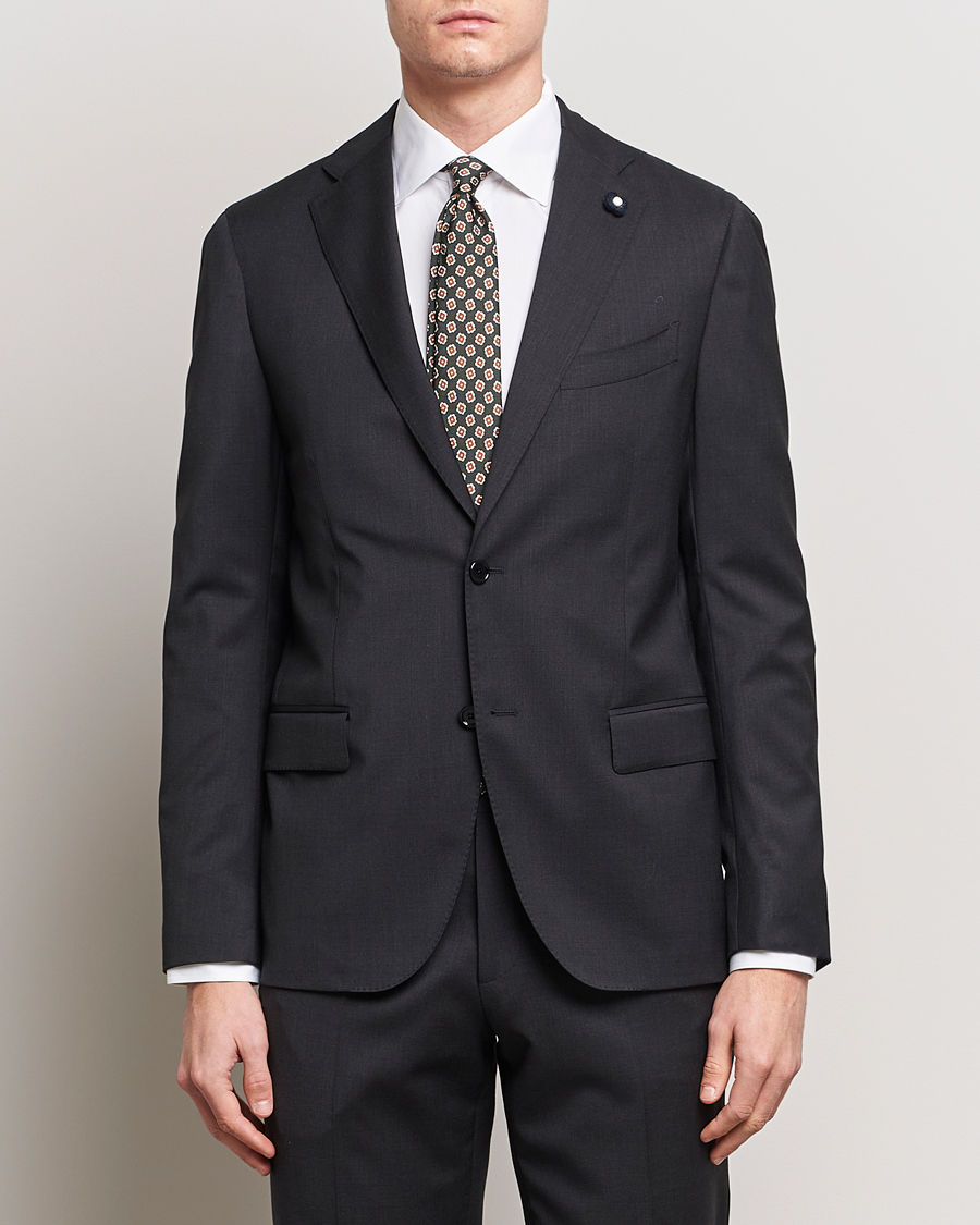 Men | Lardini | Lardini | Wool Suit Grey
