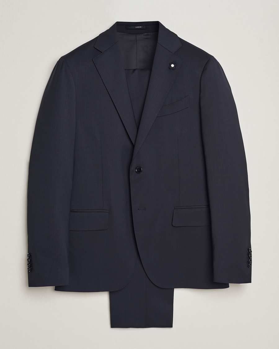 Men | Lardini | Lardini | Wool Suit Navy