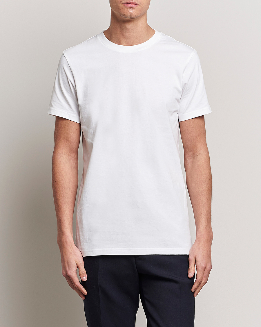 Men | T-Shirts | Bread & Boxers | 3-pack Crew Neck Regular T-Shirt White/Black/Dark Navy