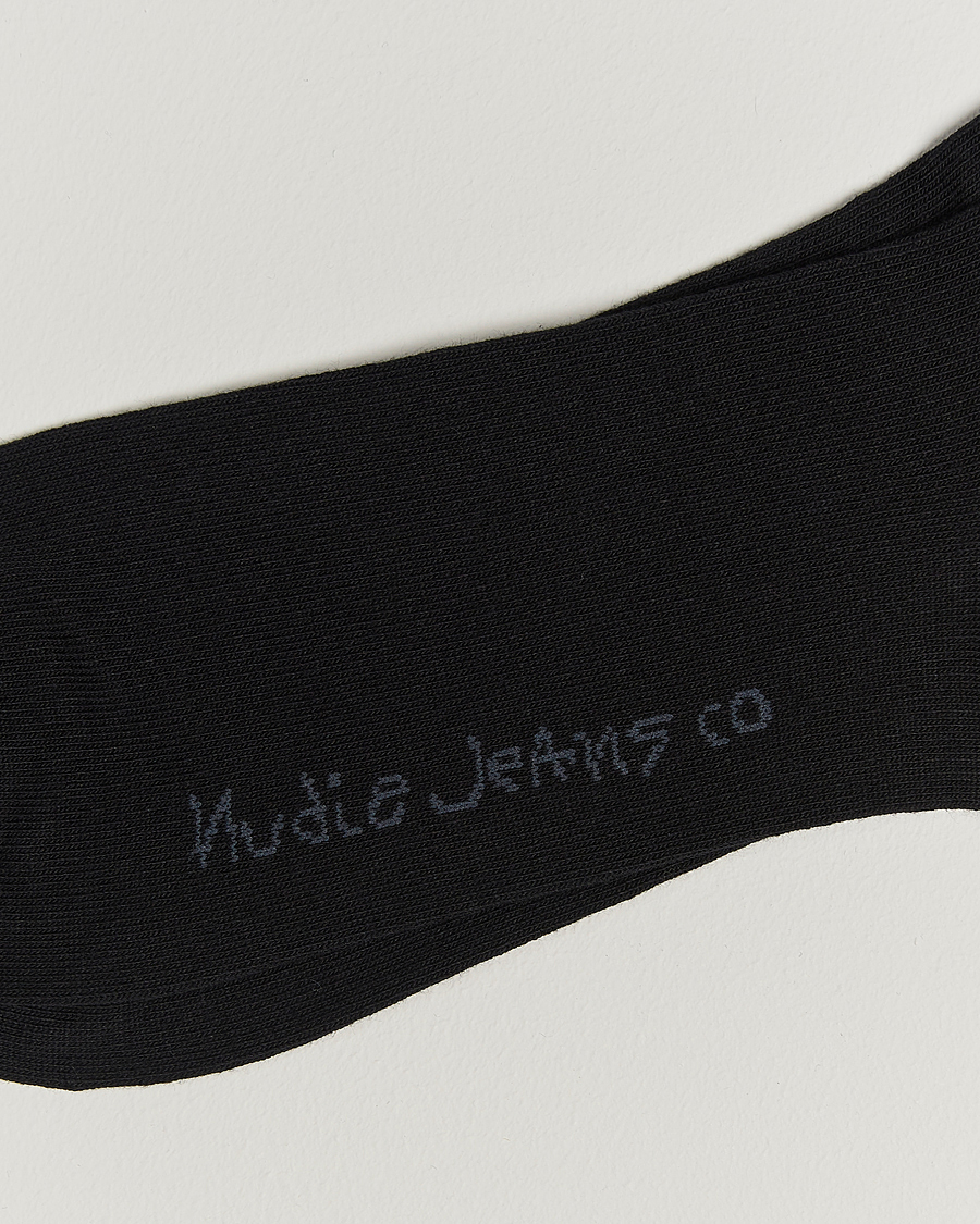Men | Underwear & Socks | Nudie Jeans | 3-pack Amundsson Tennis Socks Black/White