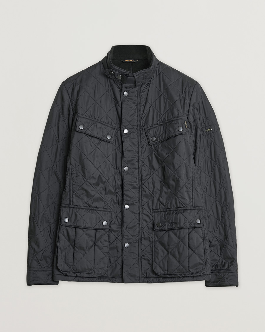 Men | Barbour International Ariel Polarquilt Black | Pre-owned | Barbour International Ariel Polarquilt Black