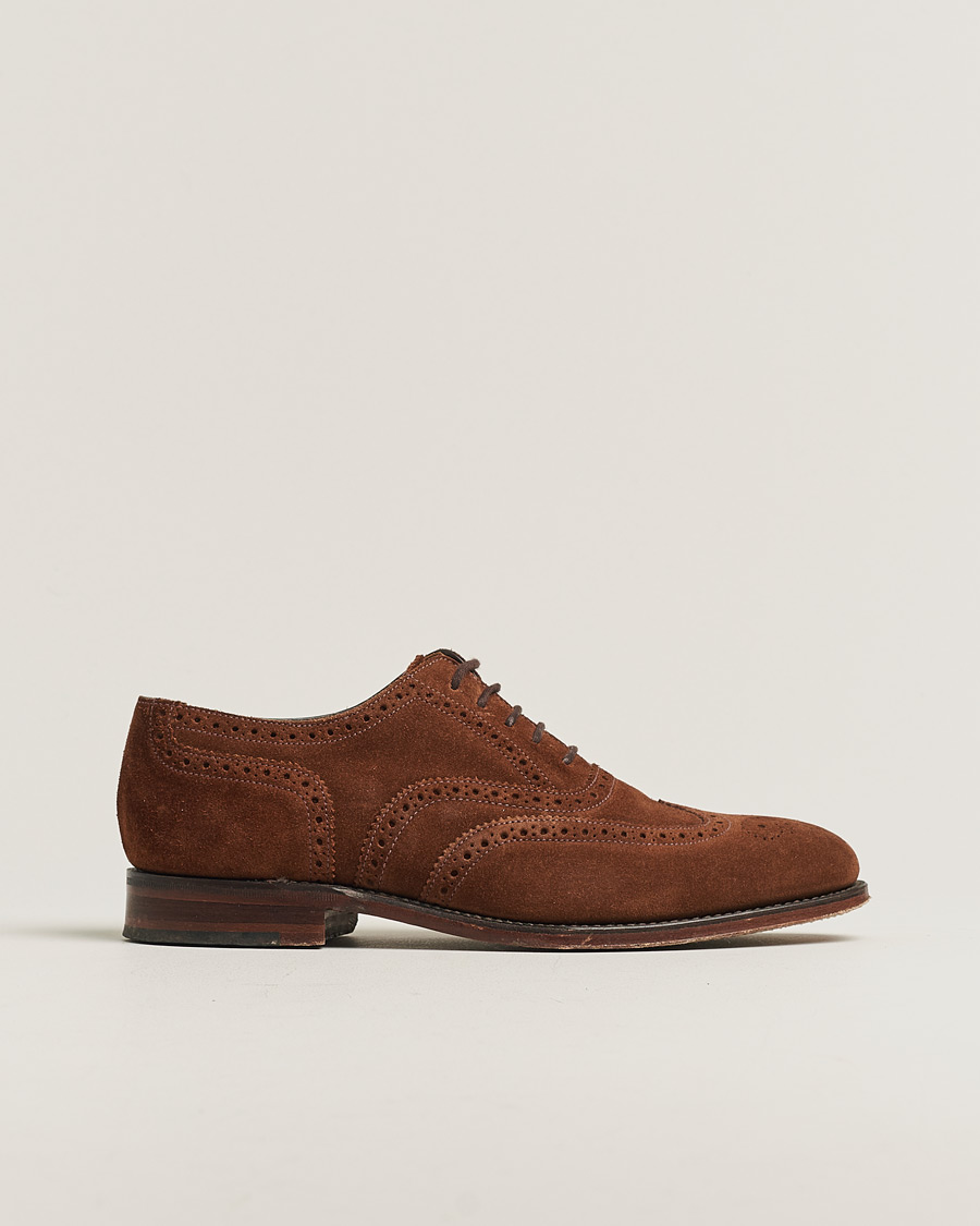 Loake 1880 Buckingham Brogue Brown Suede UK6,5 - EU40,5 at
