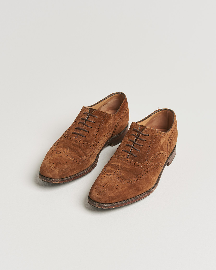 Men | Loake 1880 Buckingham Brogue Brown Suede UK9,5 - EU43,5 | Pre-owned | Loake 1880 Buckingham Brogue Brown Suede UK9,5 - EU43,5