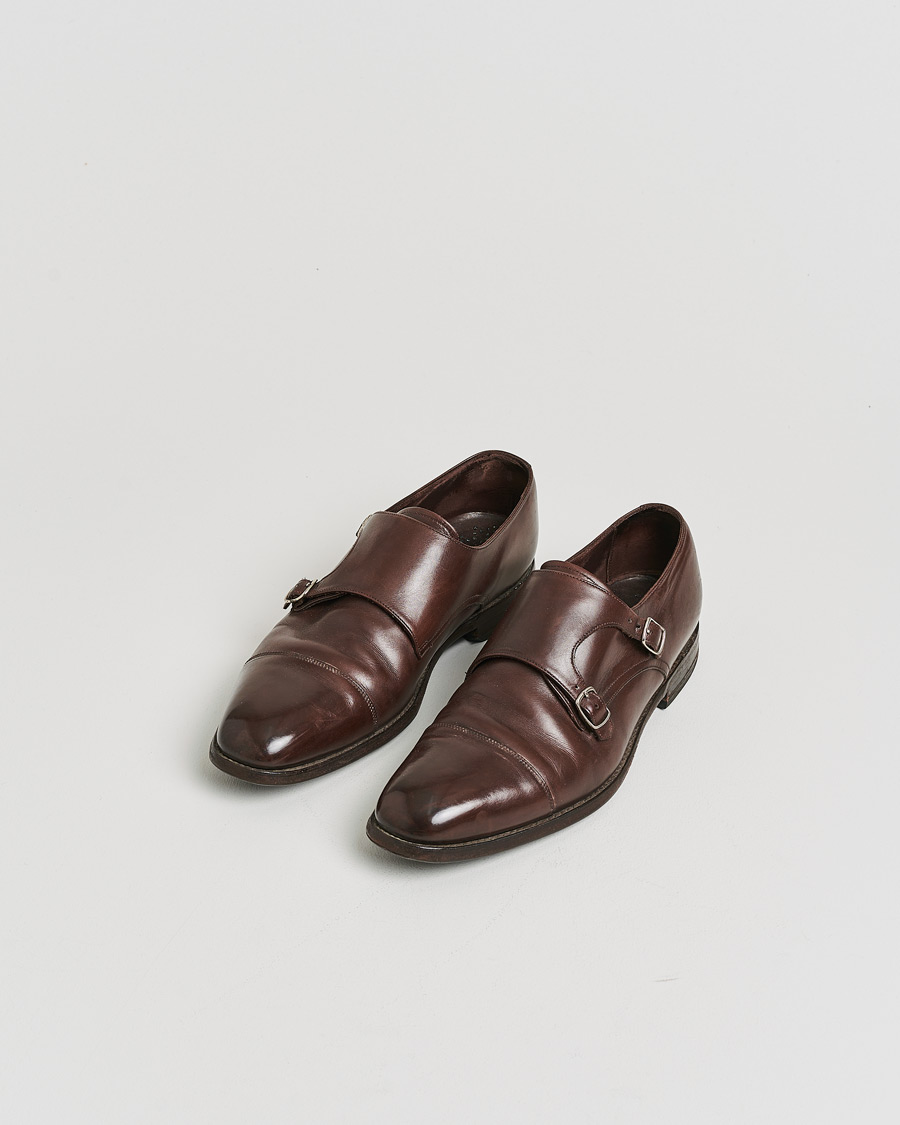 Men | Pre-owned Shoes | Pre-owned | Loake 1880 Cannon Monkstrap Dark Brown Burnished Calf UK9,5 - EU43,5