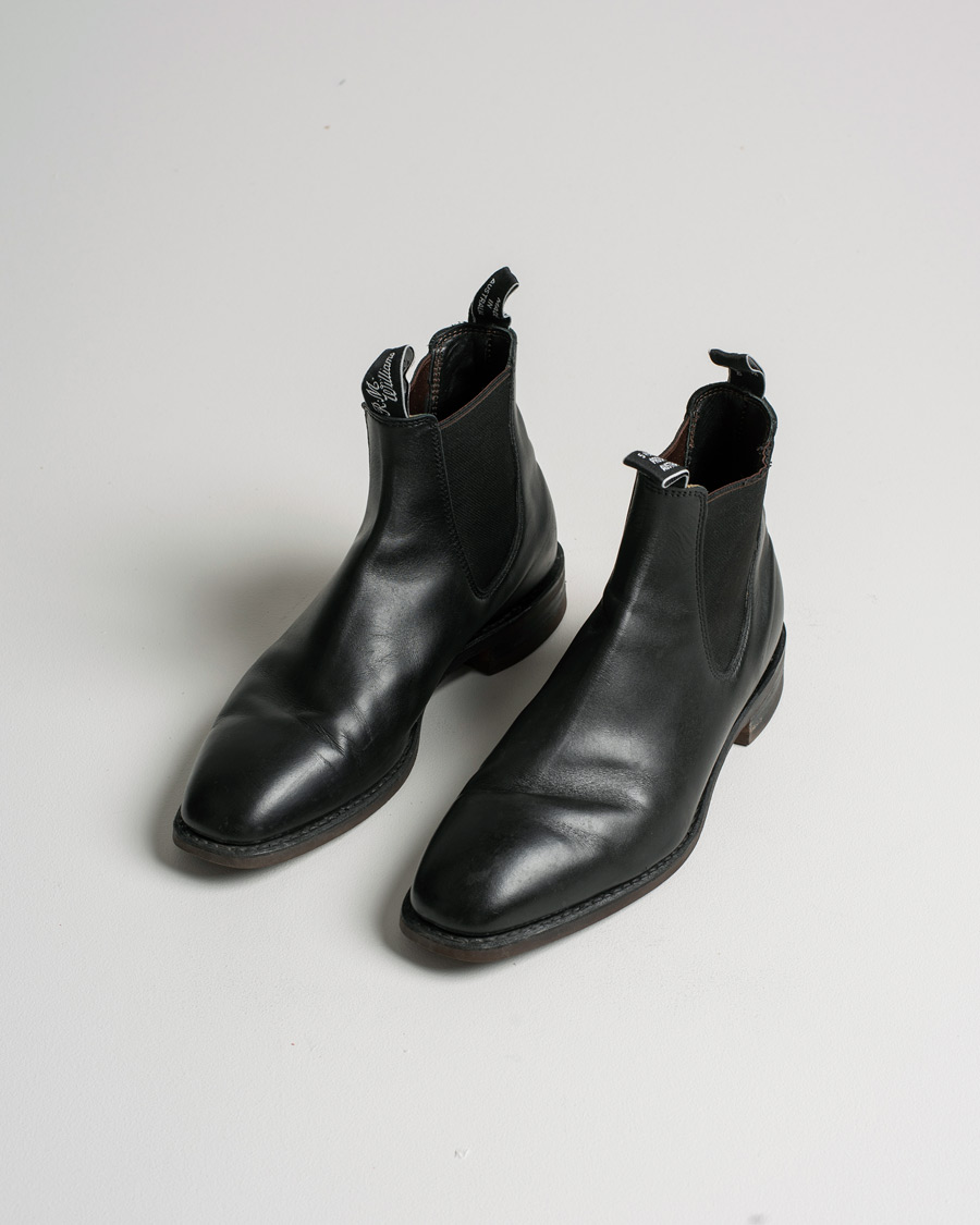 Men | R.M.Williams Blaxland G Boot Yearling Black | Pre-owned | R.M.Williams Blaxland G Boot Yearling Black