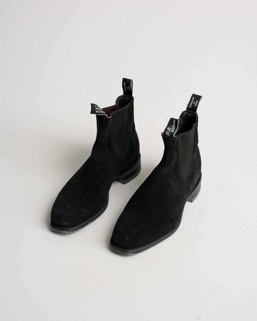 Men | R.M.Williams Blaxland G Boot Suede Black | Pre-owned | R.M.Williams Blaxland G Boot Suede Black