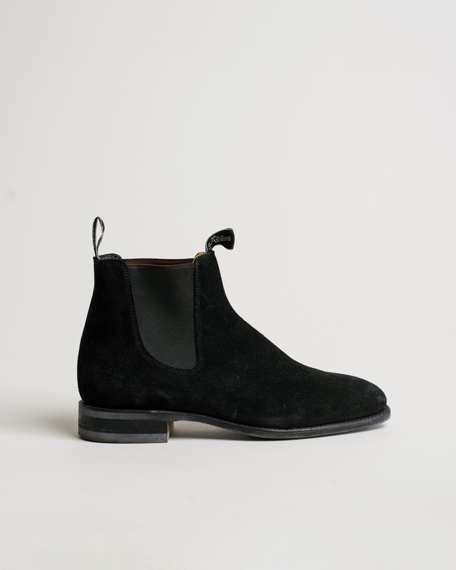 Men | R.M.Williams Blaxland G Boot Suede Black | Pre-owned | R.M.Williams Blaxland G Boot Suede Black