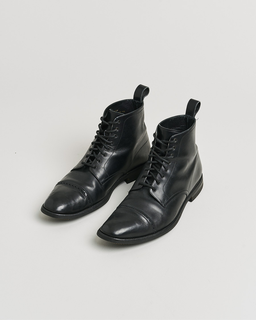 Men | Loake 1880 Hyde Boot Black Calf UK10,5 - EU44,5 | Pre-owned | Loake 1880 Hyde Boot Black Calf UK10,5 - EU44,5