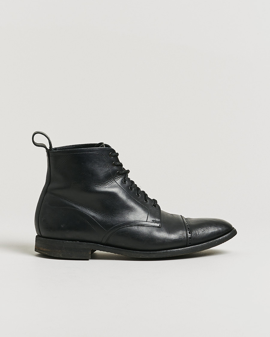 Men | Loake 1880 Hyde Boot Black Calf UK10,5 - EU44,5 | Pre-owned | Loake 1880 Hyde Boot Black Calf UK10,5 - EU44,5
