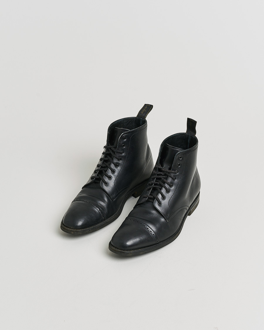 Men | Pre-owned Welted shoes | Pre-owned | Loake 1880 Hyde Boot Black Calf UK7 - EU41
