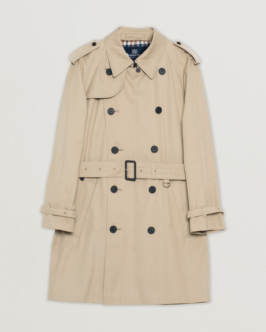 Aquascutum Double Breasted Trenchcoat Camel UK40 - EU50 at