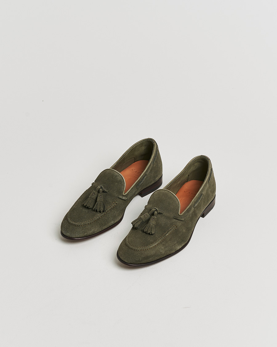 Men | Pre-owned Welted shoes | Pre-owned | Carmina Unlined Tassel Loafers Grey Suede UK6 - EU39