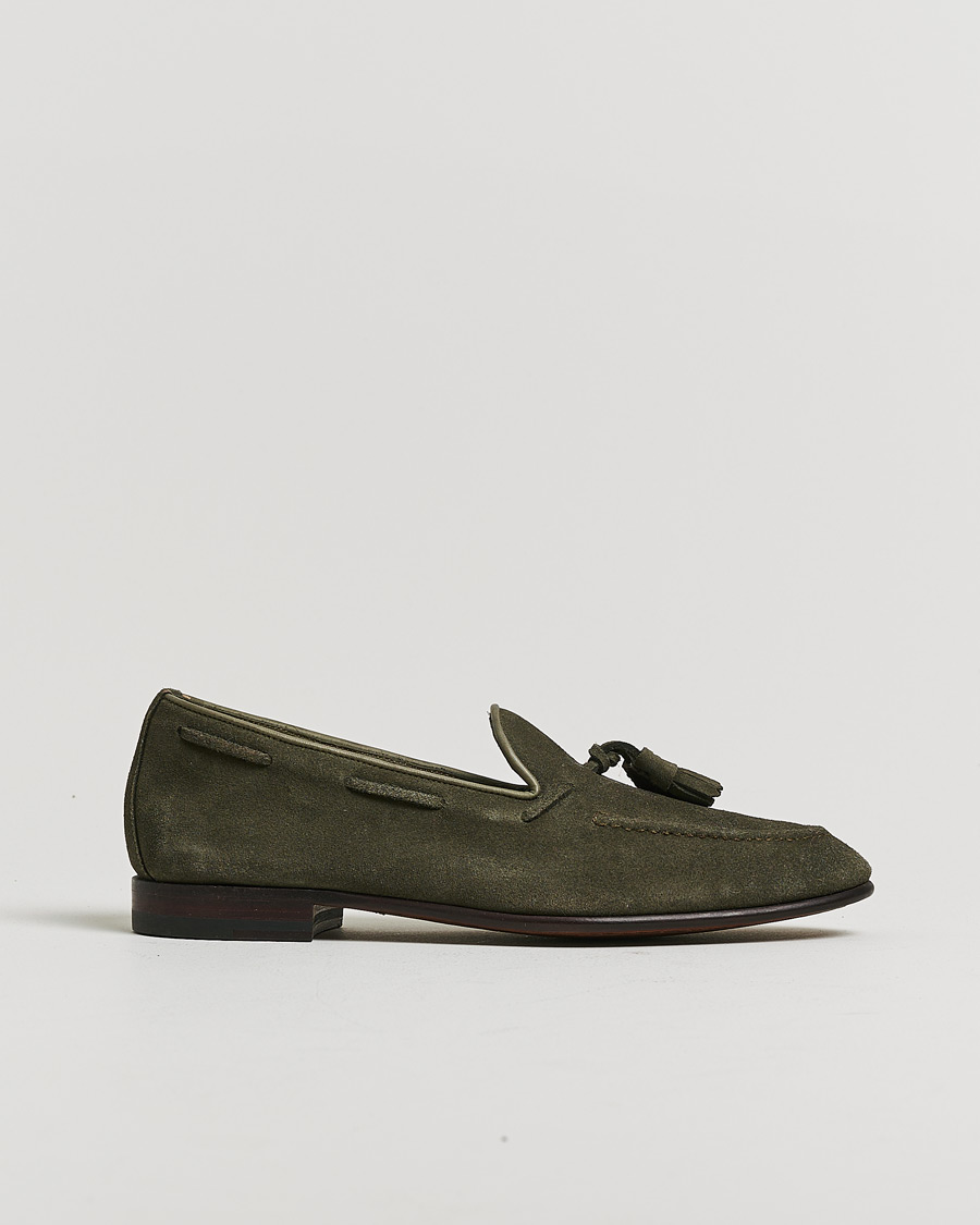 Men | Pre-owned Welted shoes | Pre-owned | Carmina Unlined Tassel Loafers Grey Suede UK6 - EU39
