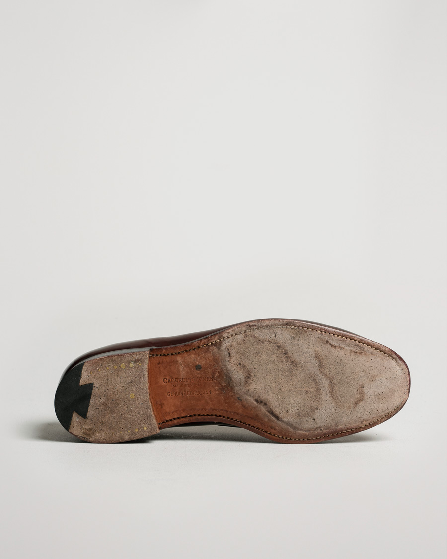 Men | Crockett & Jones Cavendish Tassel Loafer Burgundy Cordovan | Pre-owned | Crockett & Jones Cavendish Tassel Loafer Burgundy Cordovan