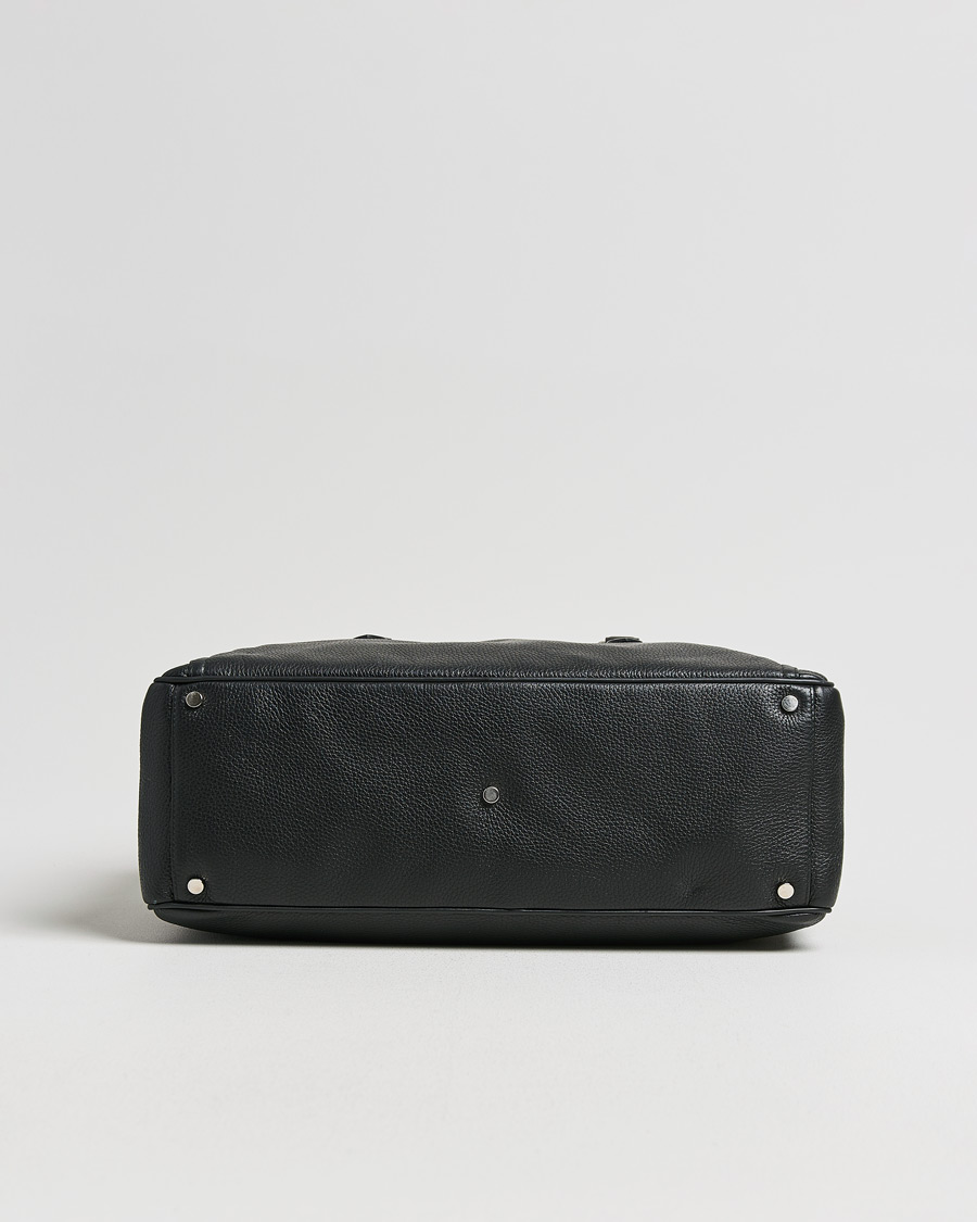 Smythson Burlington 24 Hour Bag Black Deerskin at CareOfCarl.com