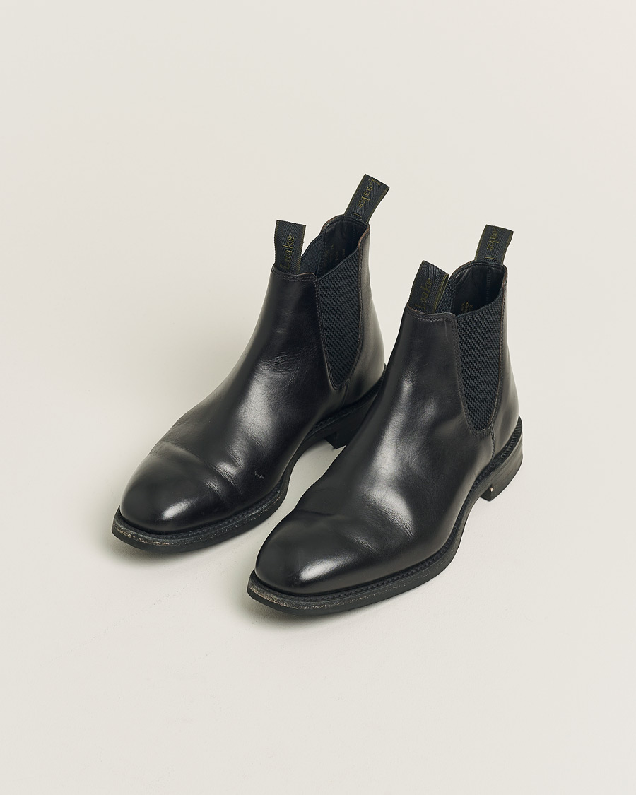 Men | Loake 1880 Chatsworth Chelsea Boot Black Calf | Pre-owned | Loake 1880 Chatsworth Chelsea Boot Black Calf