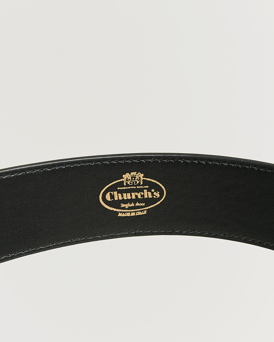 Men | Pre-owned Accessories | Pre-owned | Church's Polished Binder 3,5 cm Belt Black 95
