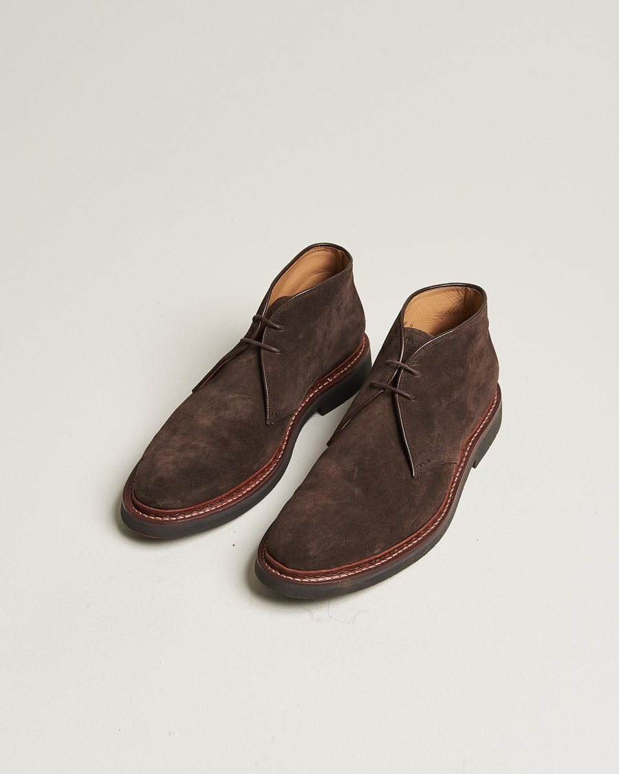 Men | Heschung Genet Suede Chukka Boot Brown | Pre-owned | Heschung Genet Suede Chukka Boot Brown