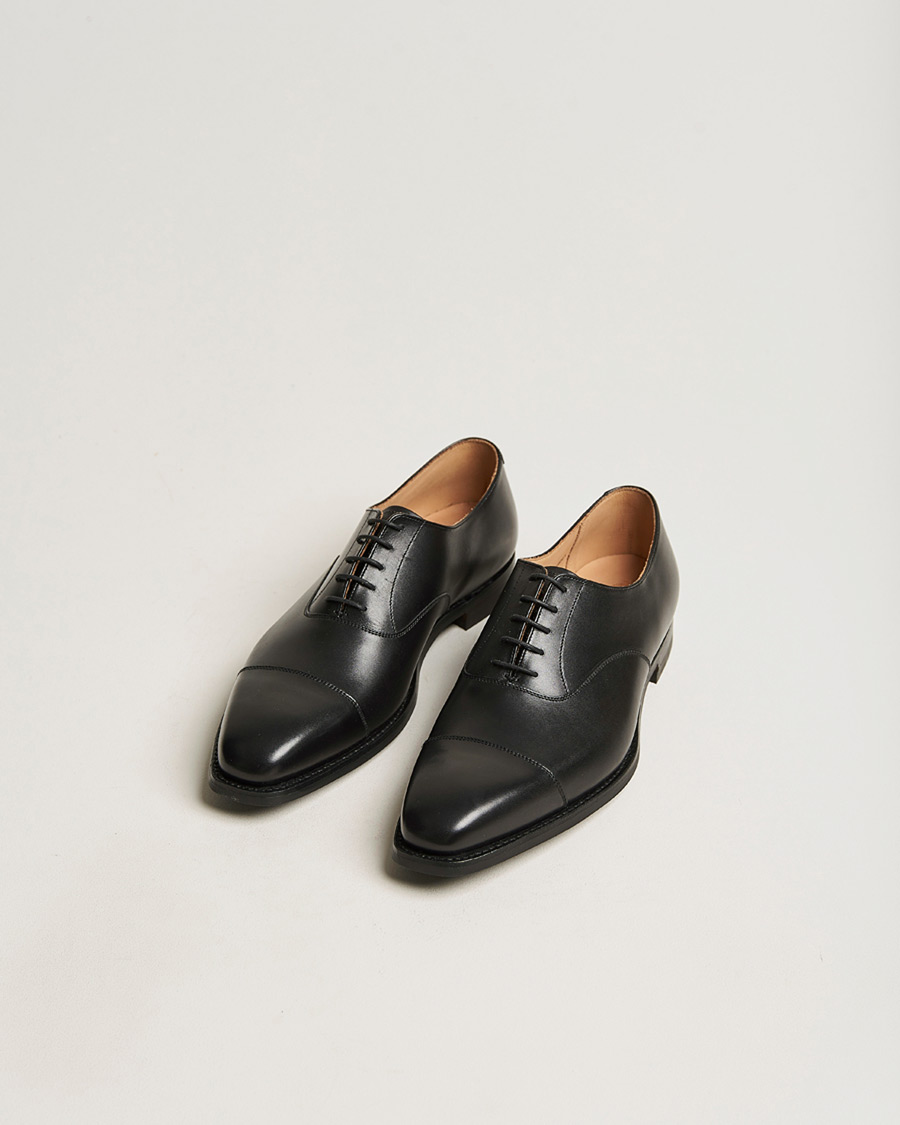 Men | Pre-owned Welted shoes | Pre-owned | Crockett & Jones Hallam Oxford City Sole E Black Calf UK6 - EU40