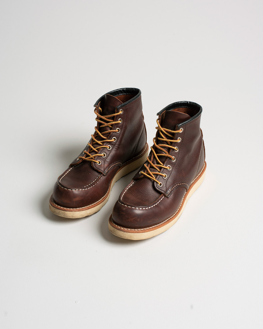 Men | Red Wing Shoes Moc Toe Boot Briar Oil Slick Leather | Pre-owned | Red Wing Shoes Moc Toe Boot Briar Oil Slick Leather