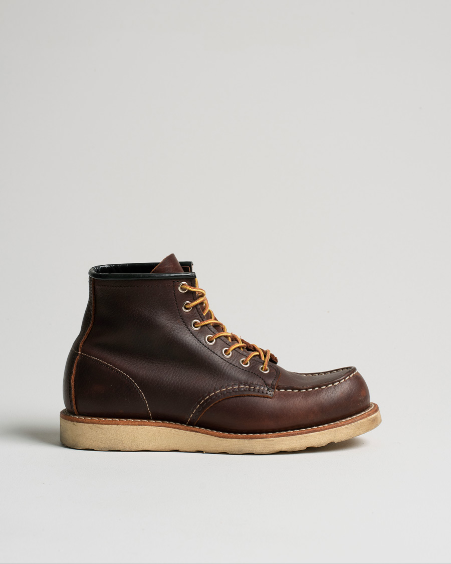Men | Red Wing Shoes Moc Toe Boot Briar Oil Slick Leather | Pre-owned | Red Wing Shoes Moc Toe Boot Briar Oil Slick Leather